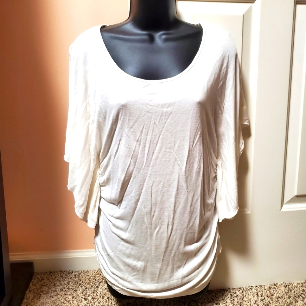 New York & Company Flutter Sleeve Top